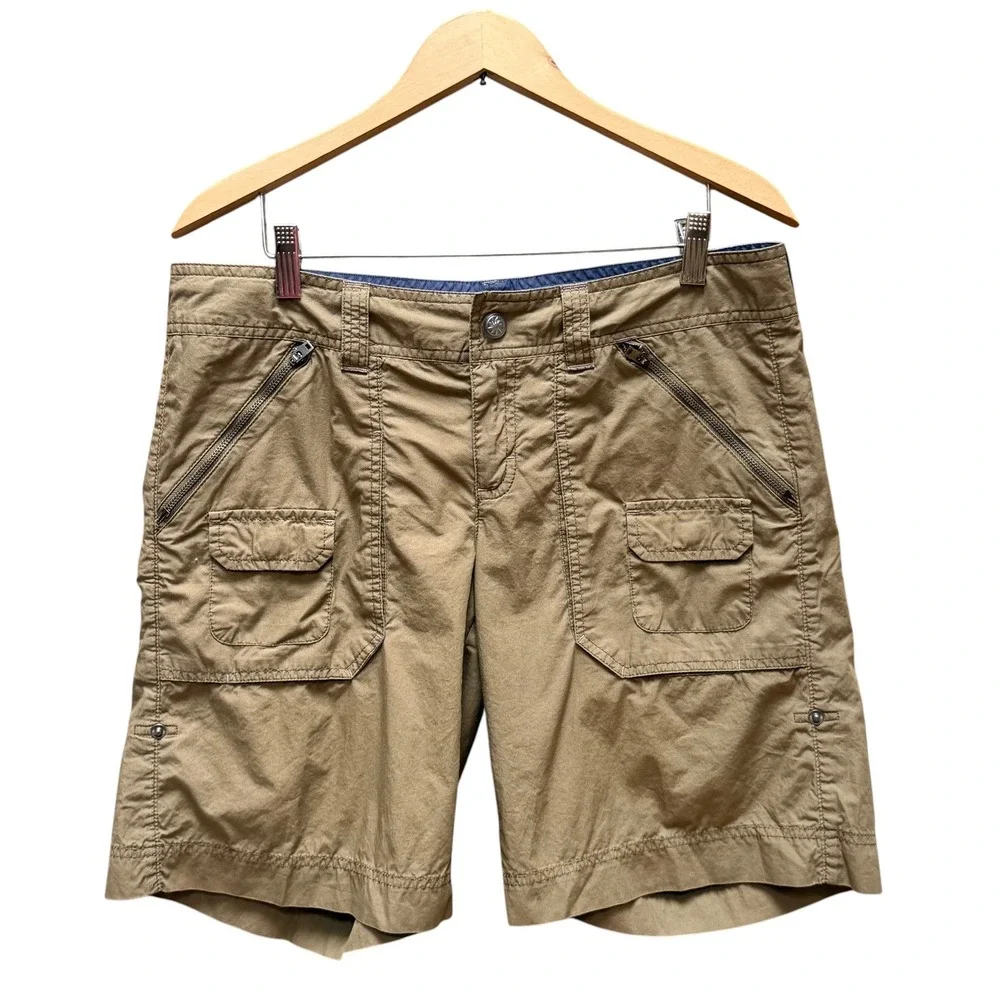 Athleta Tan Cargo Shorts - Picture 2 of 8
